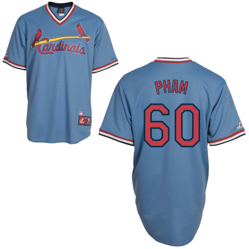 Tommy Pham #60 mlb Jersey-St Louis Cardinals Women's Authentic Blue Road Cooperstown Baseball Jersey
